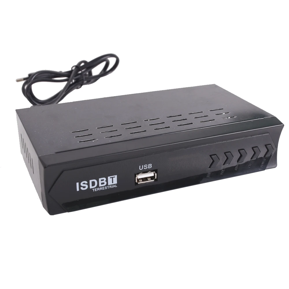 ISDB-T 1080P HD Terrestrial Digital Video Broadcasting TV Receiver Set Top Box with HDMI RCA Interface Cable for Chile digital tv decoder digital tv converter box