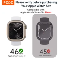 PZOZ For iWatch Ultra 2 3 Metal Shell PC Back Cover For Apple Watch Case Series 11 10 9 8 7 se 6 45mm 44mm Change to Ultra 49mm - Image 2