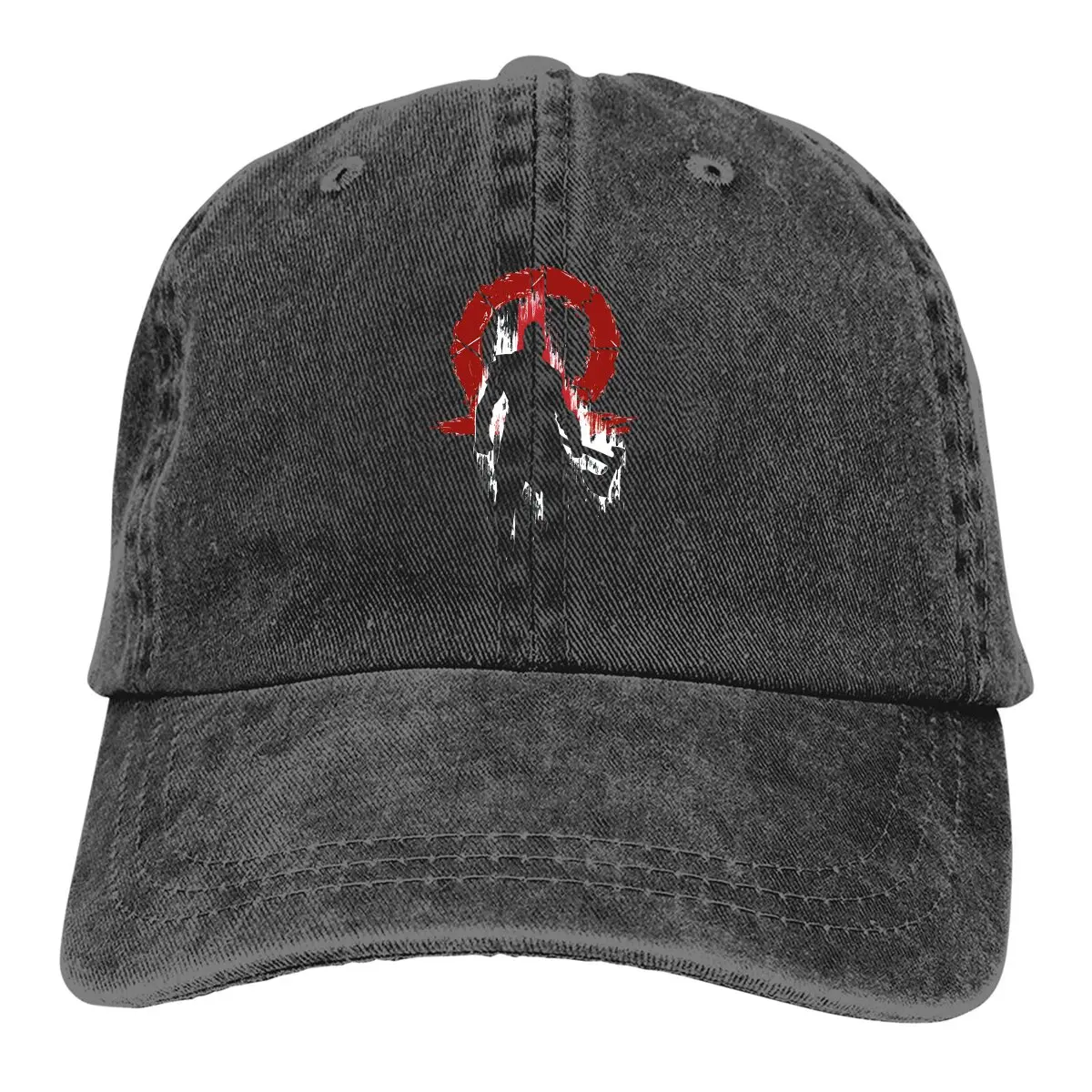 

Pure Color Dad Hats Silhouette Women's Hat Sun Visor Baseball Caps God Of War Kratos Peaked Cap