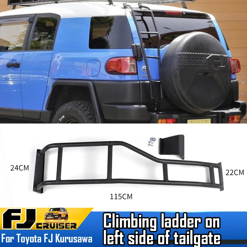 For20072022FJcruisertailgateladdercarroofclimbingluggagerack