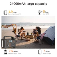 jsdsolar 100W centrale électrique Portable générateur de puissance 110V 220V lumière LED batterie solaire d'urgence pour Camping en plein air voyage 4