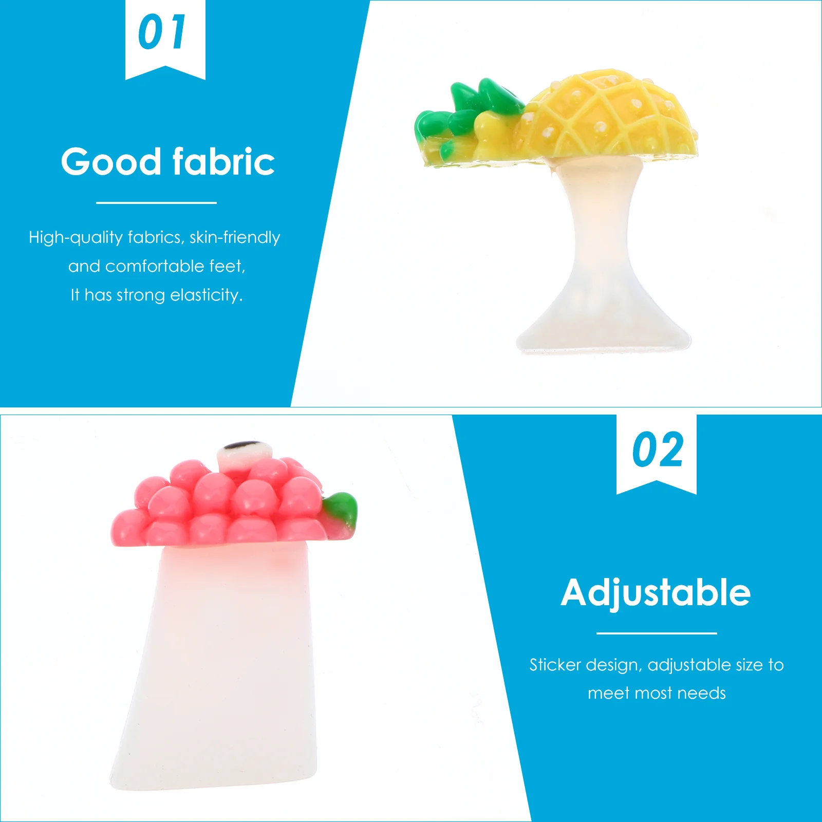 24 Pcs Nail Toe Separator Reusable Separators Polish Feet Pack Dividers Pedicure Silica Gel