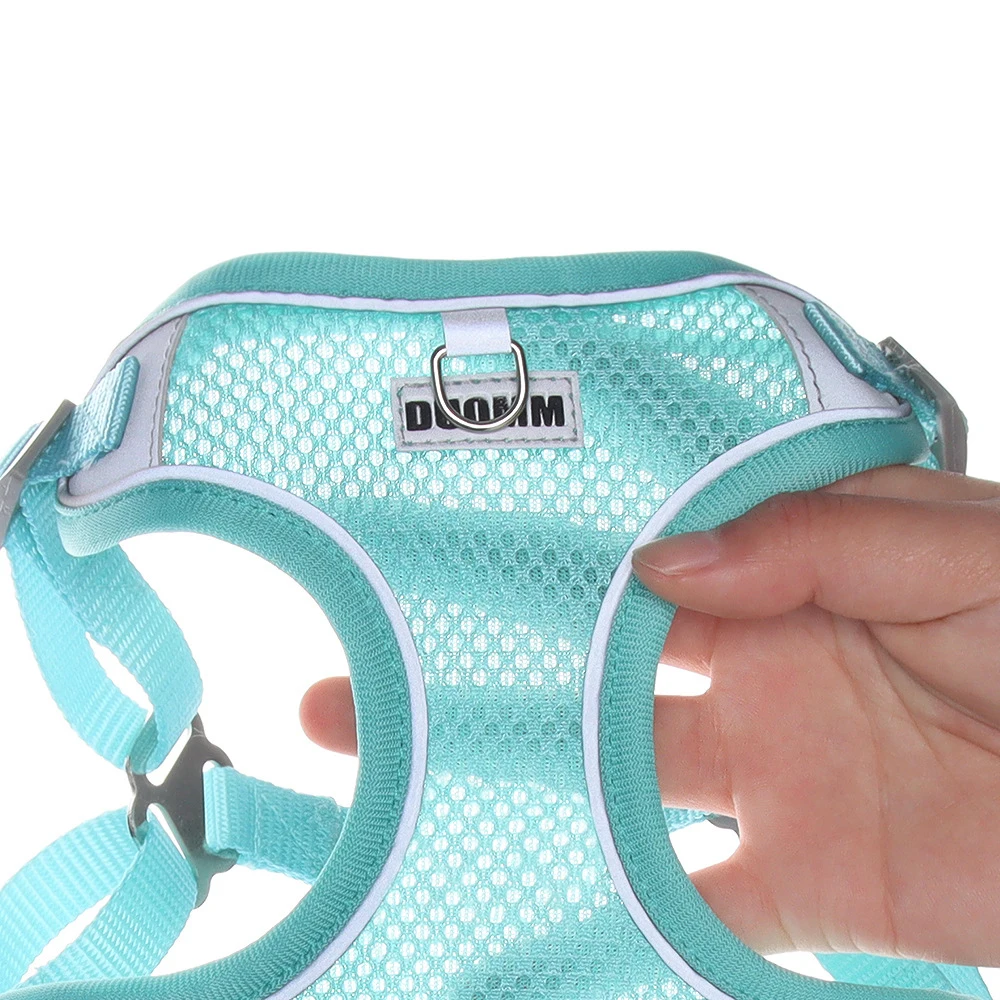 Reflective Dog Harness and Leash Set Small Medium Dogs Puppy Cat Mesh Harness Vest No Pull Pug Chest Strap Dog Accessories