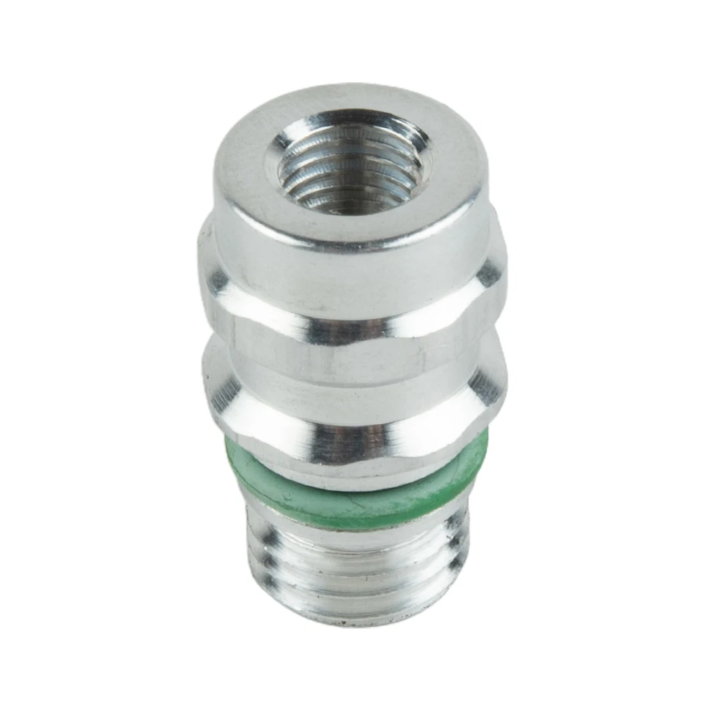 

1pcs A/C Service Valve High Side R-134a Port Adapter With Replaceable Condition A/C Valve Cores OE Type Fit X 1.5 Thread