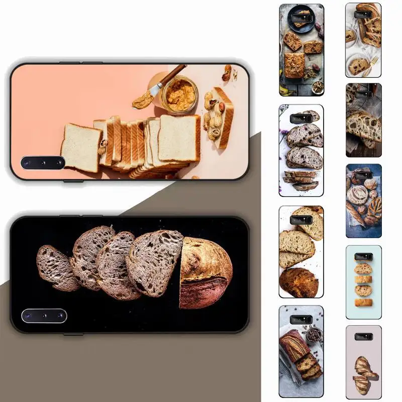 Custodia Per Telefono Colazione Pane Per Samsung Note 3 4 5 7 8 9 10 Pro Plus Lite 20 Ultra