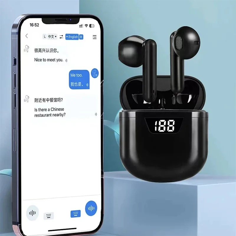 144LanguageVoiceTranslationHeadphoneWirelessBluetoothInstant