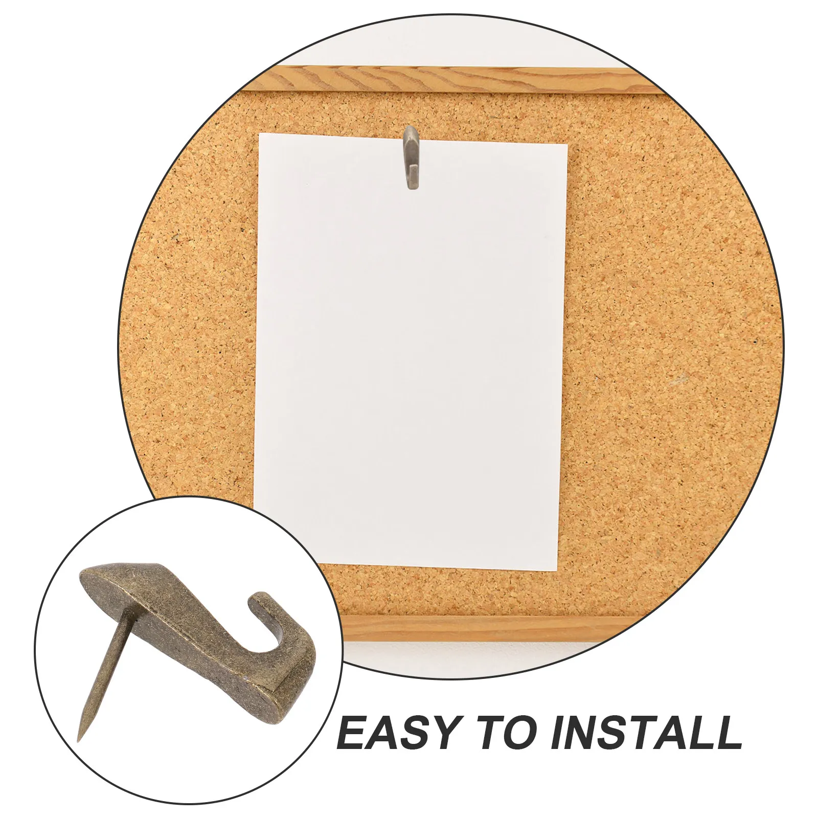 20개 장 헤더핀 금속 고리 코르크보드 게시판 지도 마커 사진 벽 예술 공예 학습 사무실 정리용