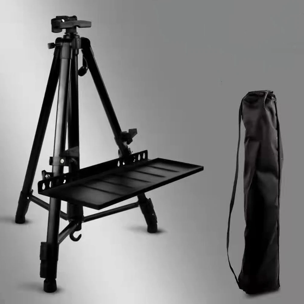 Adjustable Height 50-150CM Foldable Portable Metal Sketch Easel Stand Travel Aluminum Alloy Outdoor Painting Artist Supplies sketch easel