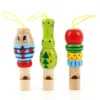 1pc Random Style Wooden Animal Small Whistle Children Early Learning Educational Toys Musical Instrument Kids Montessori Games 1