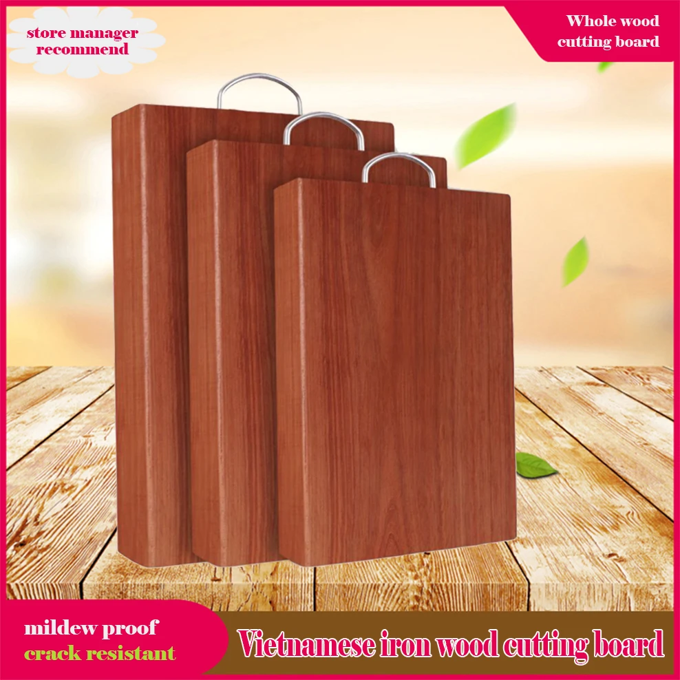 VietnameseIronWoodCuttingBoardRectangleWholeWoodChoppingBoard
