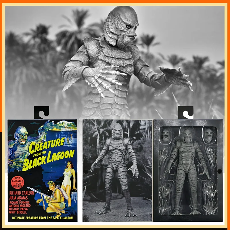

7'' Neca 04823 Universal Monsters Ultimate Creature From The Black Lagoon (B&W) Action Figure Collectible Model Toy Original Box