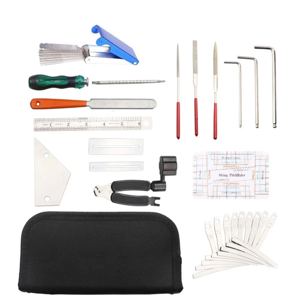 Description Picture 5 of itemMiwayer 25/72 Guitar Repairing Tools Kit Setup Kit with Carry Bag Perfect Gift for Music Or String Instrument Enthusiast
