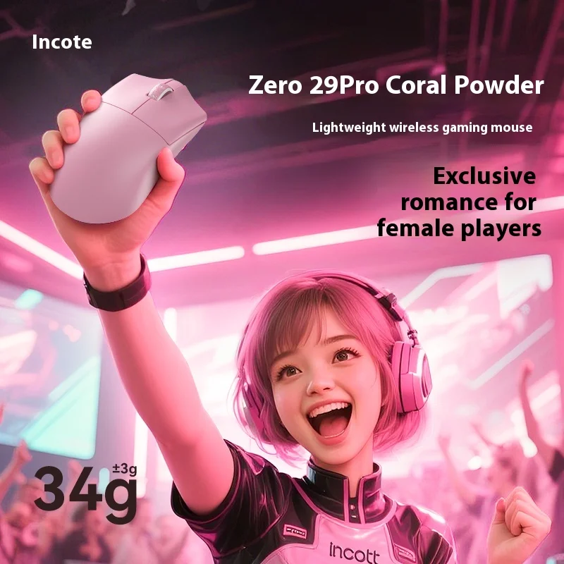 Incott 029 マウス トライモード ワイヤレスマウス Paw3950 Paw3395