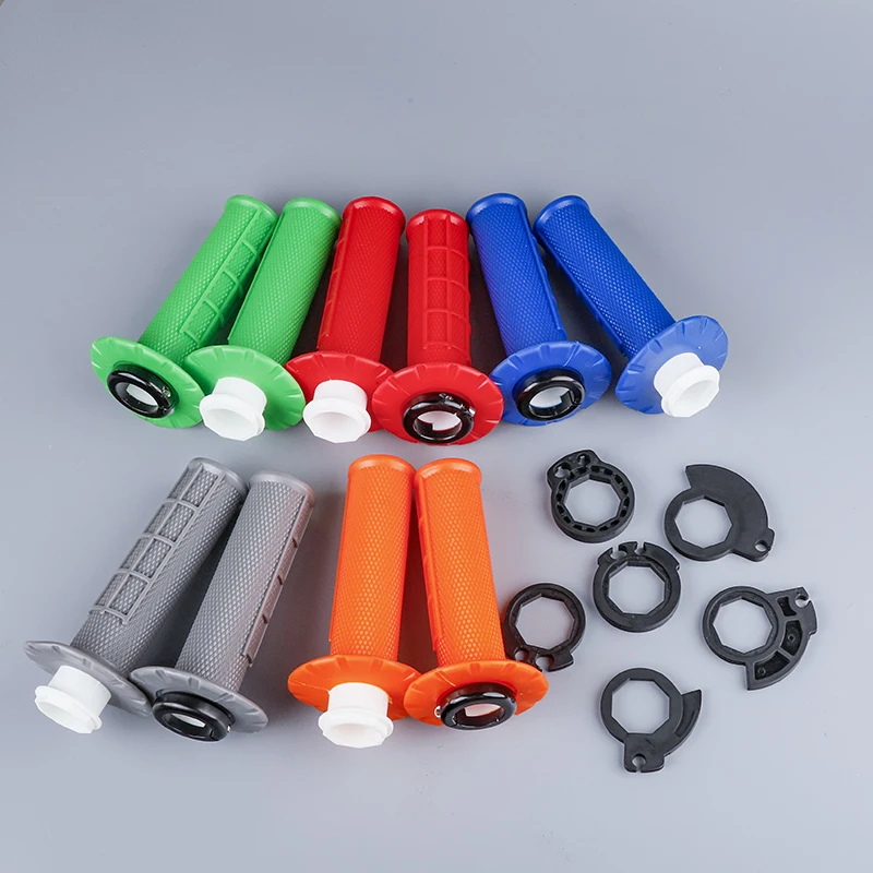오토바이 그립 7/8 인치 22mm 핸드 그립 스냅온 캠, 야마하 혼다 가와사키 스즈키 KTM 더트 바이크 핸들 바 범용 부품