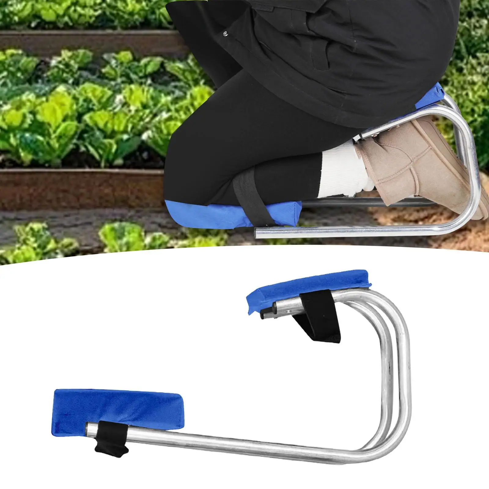 Knee Seat for Gardening Wearable Padded Ergonomic Device Comfortable Kneeling Pad for Backyard Farm Work Lawn Farmhouse Orchard
