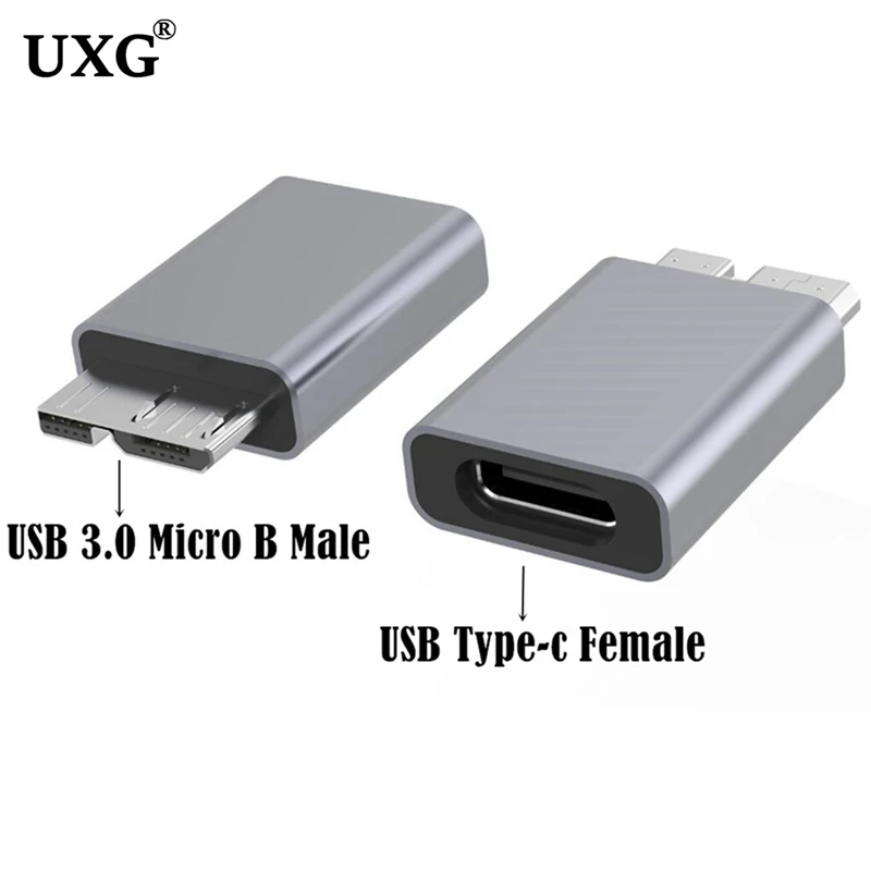 1 Pz Usb C A Micro B Adattatore Usb3.0 Tipo C Femmina A Micro B Maschio Ricarica Rapida Usb Micro 3.0 A Tipo C Super Velocità Per Hdd