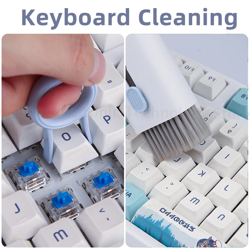 7-in-1 Computer Keyboard Cleaner Brush Kit Earphone Cleaning Pen For Ipad  Phone Headset Cleaning Tools Screen Keycap Puller Kit _ia