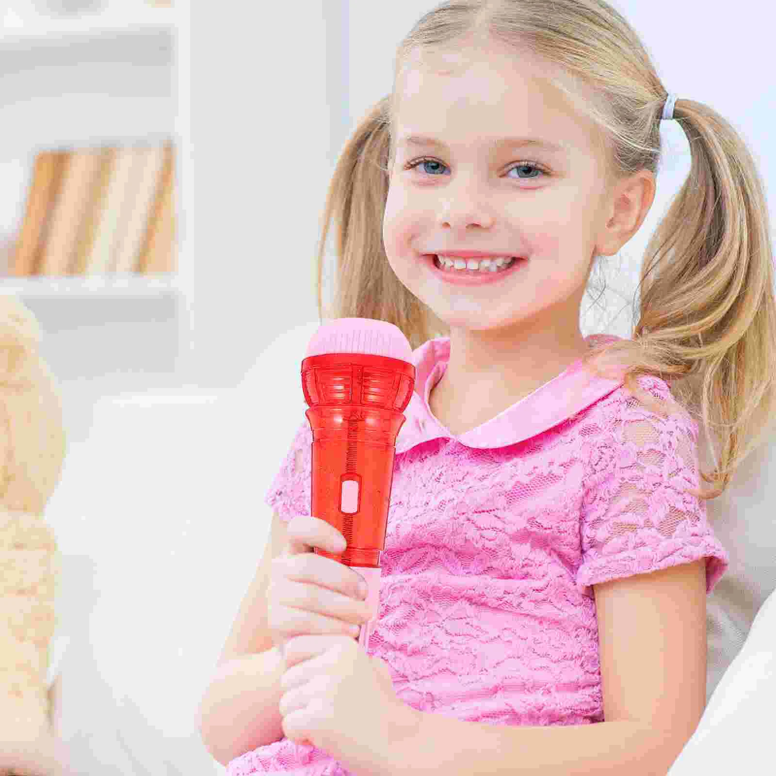 

Toddler Microphone Echo Plaything Physical Principle Toy Music No Pink Kids Child