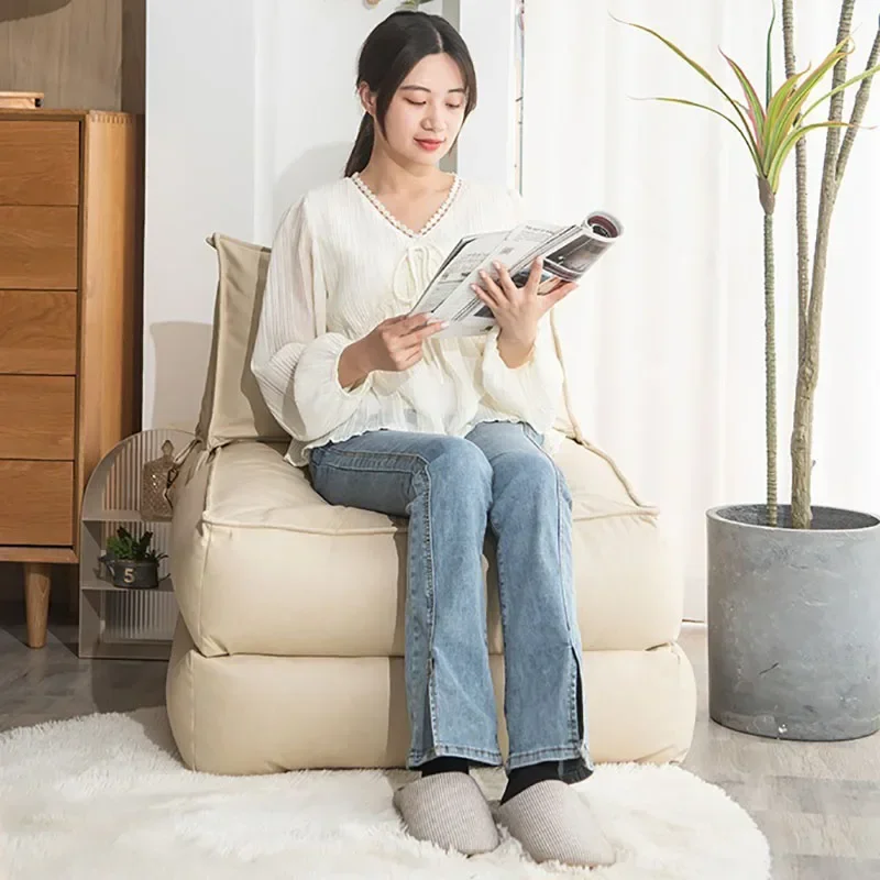 Bean Bag Bed Folding Recliner Beanbag Sofa with Filler