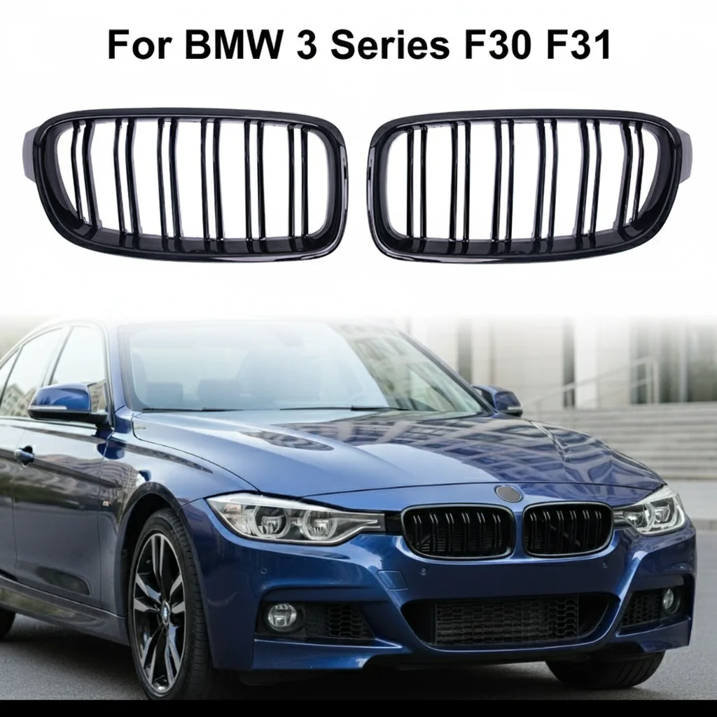 Bumper Mesh Front Inlet Grille Grid Grill Tuning For BMW 3 Series F30 ...