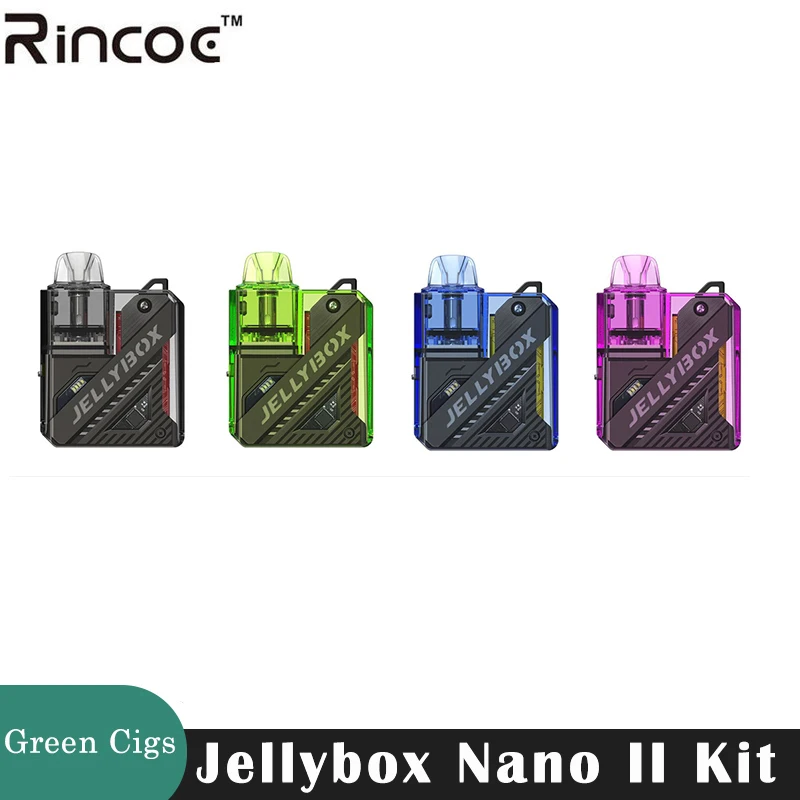 Tanie Oryginalny Rincoe Jellybox Nano II 2 zestaw 26W Vape 900mAh sklep