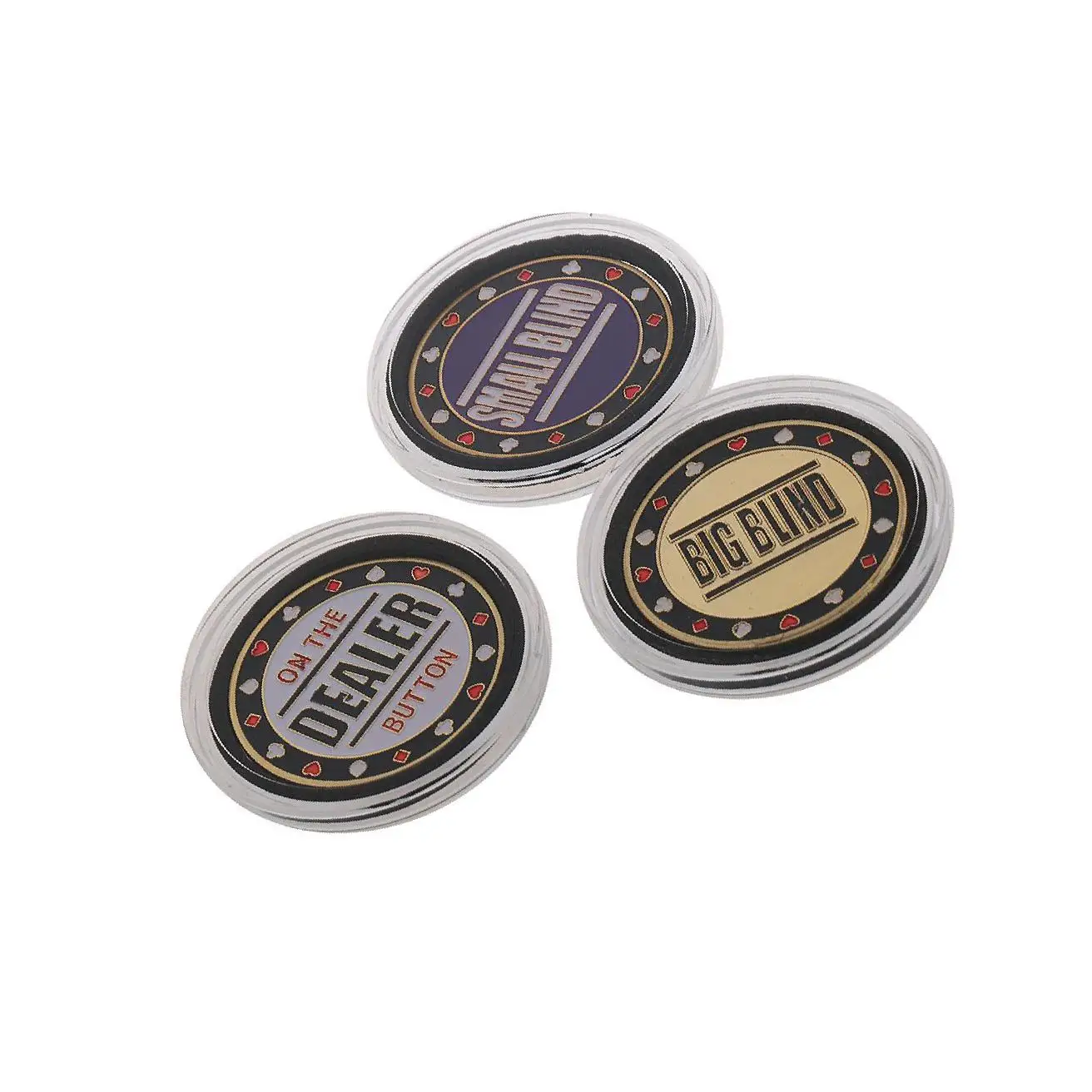 Professional Poker Chip Set 1 Dealer 1 Small Blind and Big Blind Stylish and Durable Style A poker chips