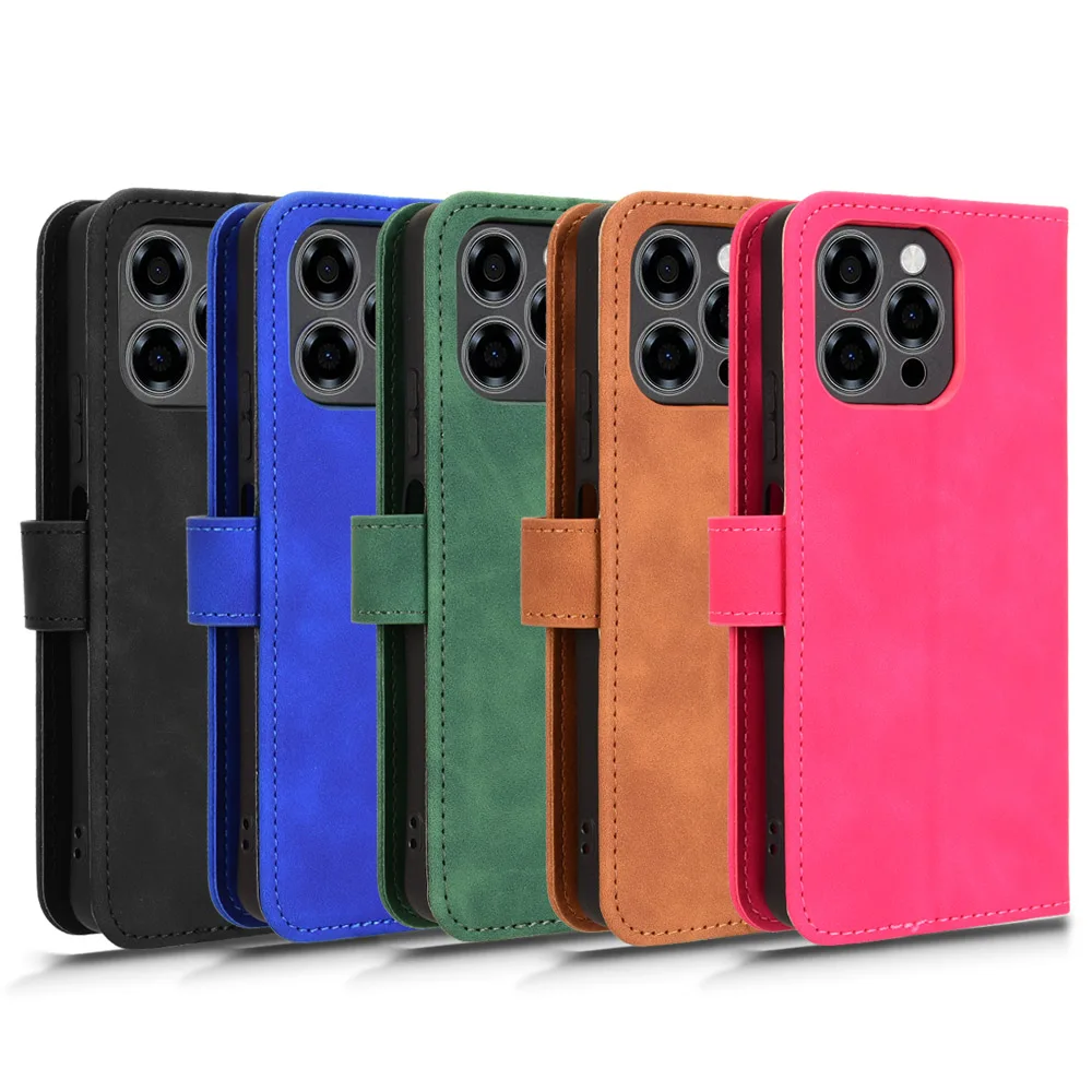 Premium PU Leather Wallet Flip Case with Card Holder and Stand Feature