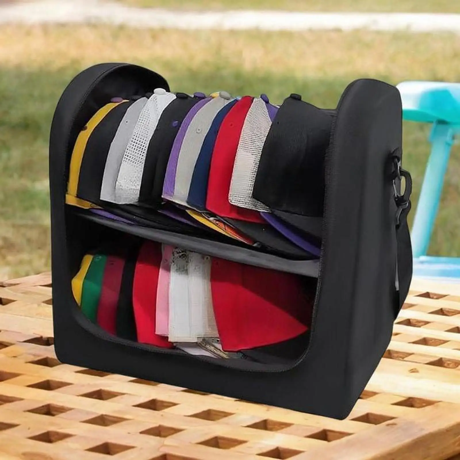 Hat Organizer Bag Large Hat Bag for Men Women Home Storage 24 Ball 