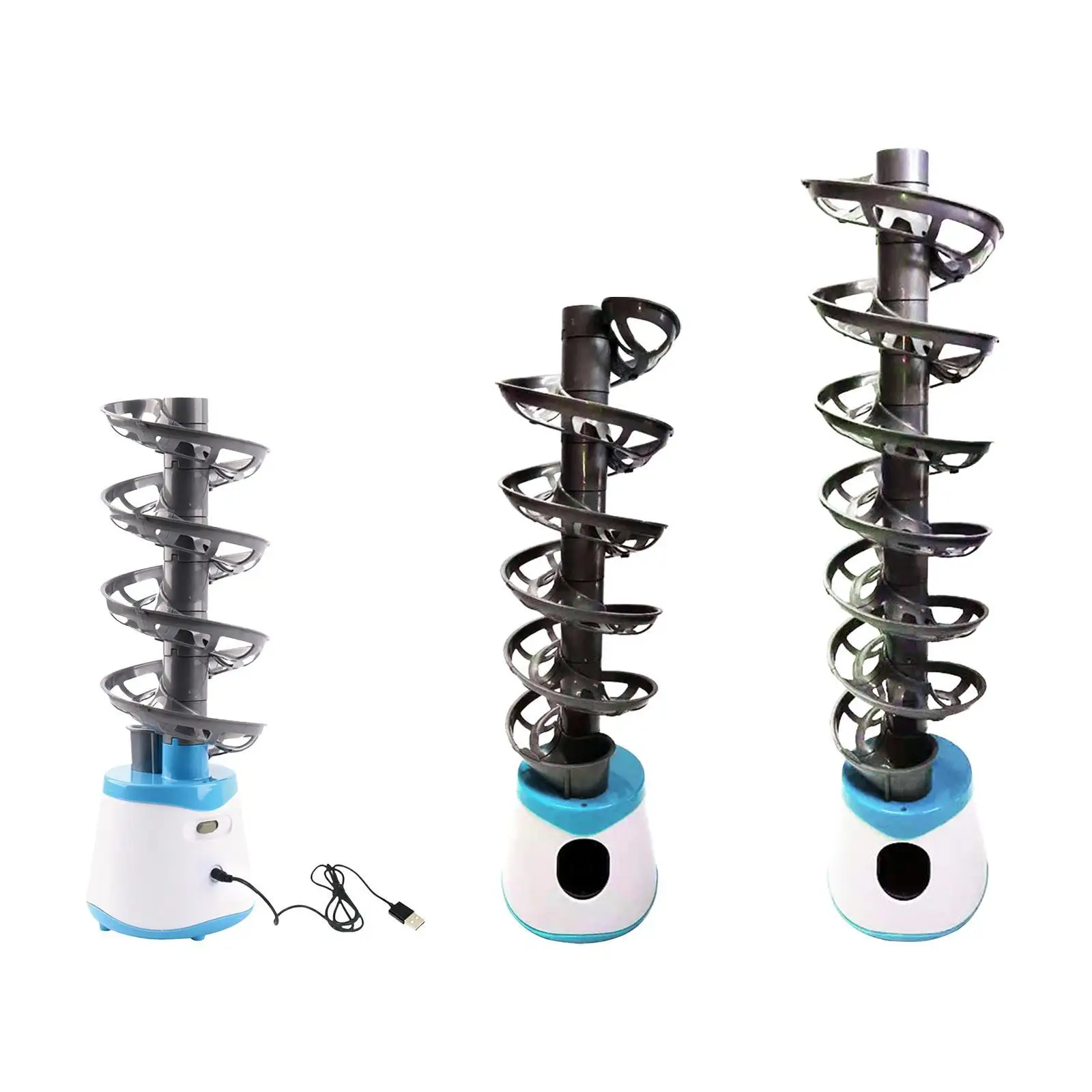 Table Tennis Robot Portable Automatic Launcher Robot for Beginners Self Play Holds 50 Balls