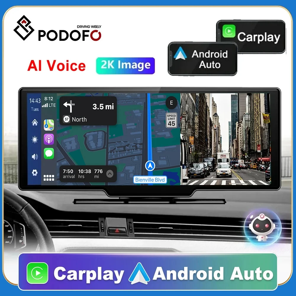 Car Mirror Video Recording DVR GPS Navigation