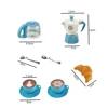 Children Play House Toy Simulation Coffee Snack Set Meal Italian Coffee Toy 6