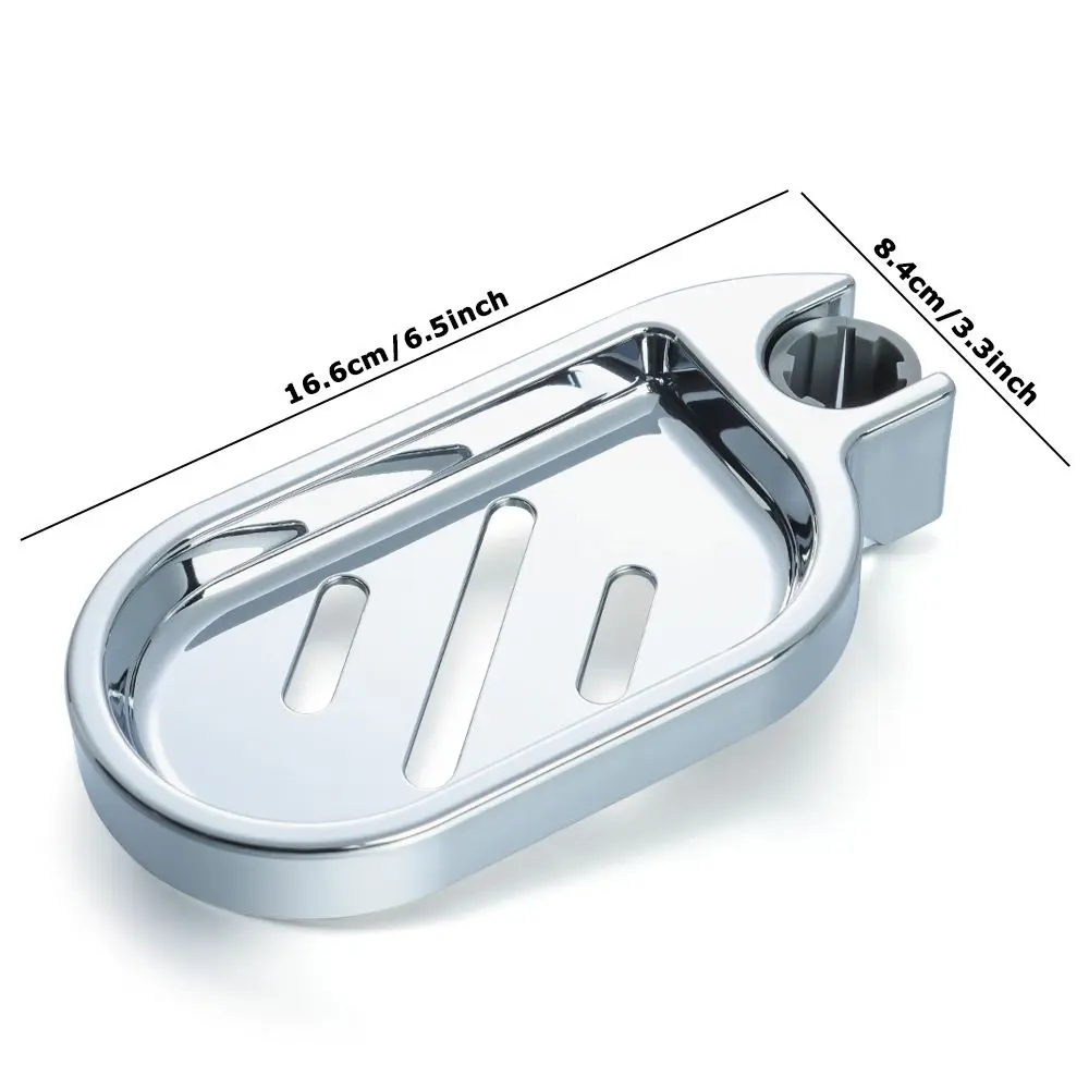 Adjustable 22 24 25 mm Home Rail Slide Soap Dishes Soap Holder Plates Bath Shower Bathroom Fixture