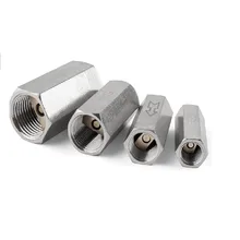 

1/8'' 1/4'' 3/8'' 1/2'' Pneumatic Check Valve Brass Air Water Oil Gas Plunger Type Oneway Straight Female Thread Full Port Valve