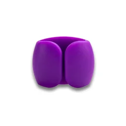 Round Cable Winder Clip - Stylish Desk Organizer for USB Chargers and Wires (Purple - 1pc)
