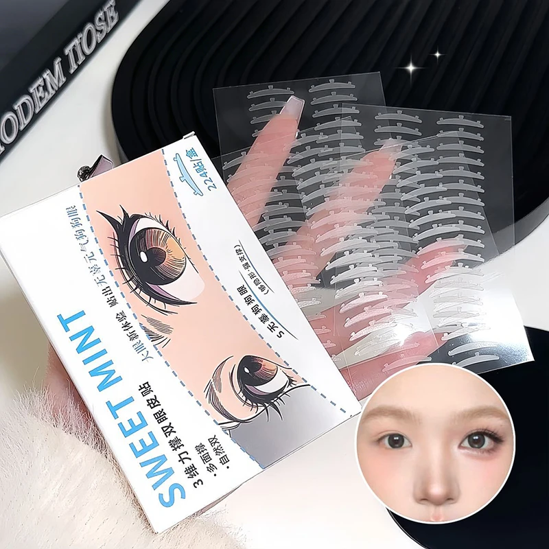 이중 눈꺼풀 테이프 보이지 않는 스티커 이중 눈꺼풀 메이크업 투명 자체 접착 이중 눈 테이프 여성용 아이 메이크업 도구