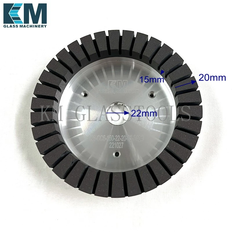 Glass resin wheel, resin wheel for laminated glass, black wheel, good brightness 150x20x15mm,product.