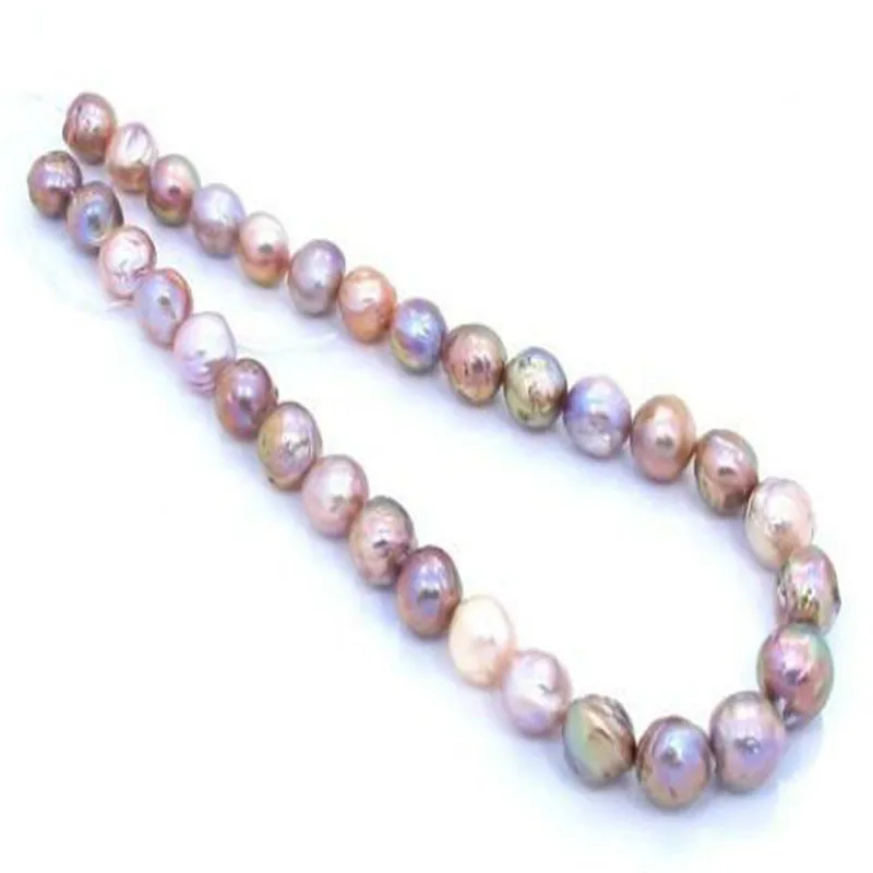 

classic 18"12-13MM NATURAL SOUTH SEA GOLD PINK PRPLE PUEARL NECKLACE