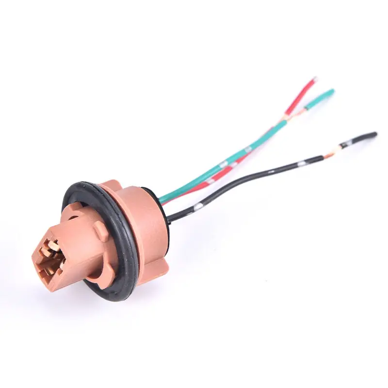 2Pcs T20 7440 7443 LED Bulb Holder LED Socket Adapter Connector LED Parking Side Light Lamp Wiring Harness Adaptor Socket