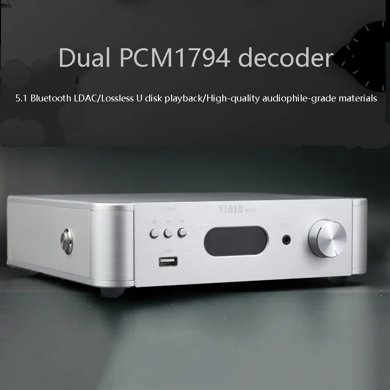 WD3 Lossless HIFI Audio Receiver Fever-grade Bluetooth 5.1 LDAC APTX Decoder Dual PCM1794 Decoding USB XLR with Amp Function |