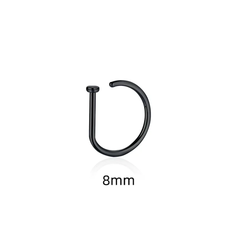 Women Men Fake Piering Nose Ring Earrings Fashion punk Non