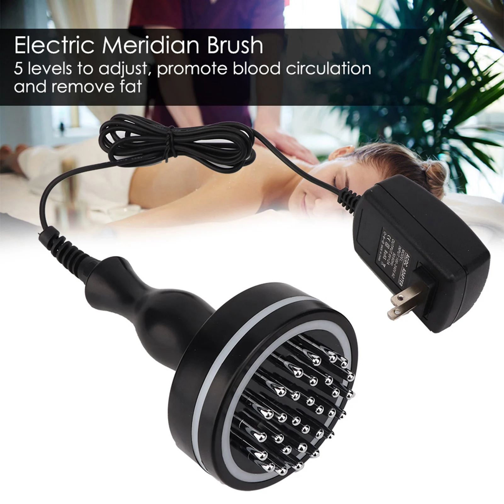Electric Brush Infrared Micro-Electric Heating Scraping Device Slimming Body Brush Pain Relief Therapy Massage
