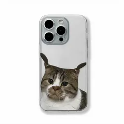 Adorable Cat and Dog Couples Soft Transparent Phone Case Cover - iPhone 12 Pro (-1)