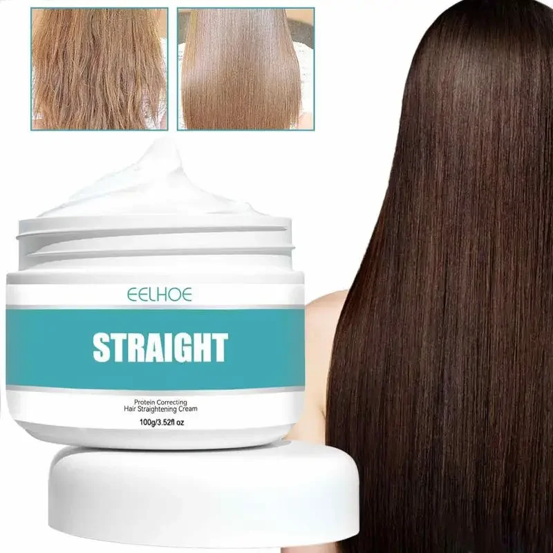 헤어 스트레이트닝 크림, 케라틴 헤어 영양 공급, 빠른 콜라겐 스무딩 헤어 스트레이트너 크림, 대부분의 모발 유형용 헤어 케어  Best5