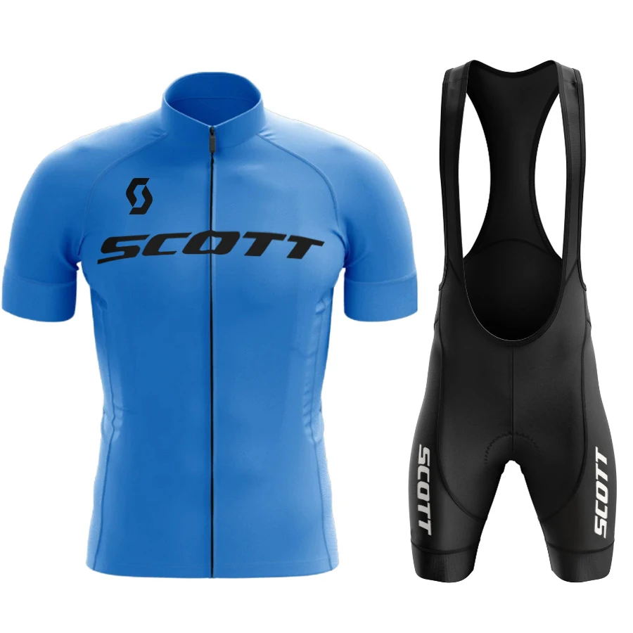 Bicicletas Scott-Jersey ciclismo para homens, MTB Maillot, t-shirt ciclo de verão, calções de triatlo, roupa de mountain bike