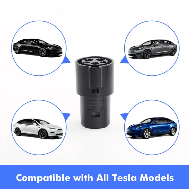 Tesla EVs CHAdeMO Adapter to Charge with CHAdeMO DC Level3 Super Charger  Stations for Tesla Model 3, X, S, Y (European-Plug (Type-2))