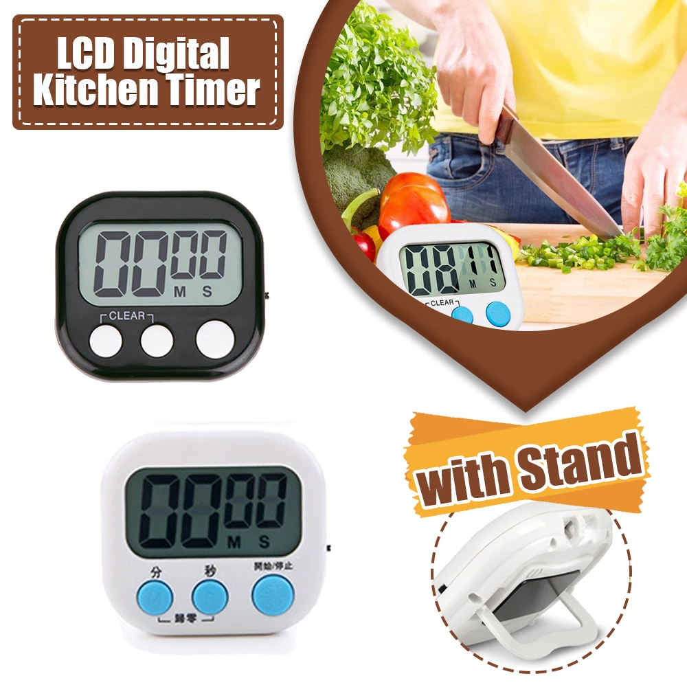 Timer, Digital Kitchen Timer, Countdown Up Cooking Timer, Loud