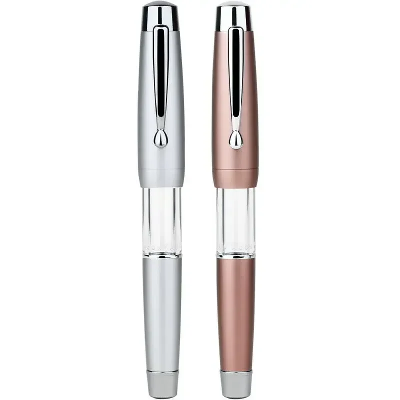 MOONMAN T2 Acrylic Fountain Pen Piston inking F 0.5mm Nibs gifts Pens Office business School Stationery Writing Pen for students 5