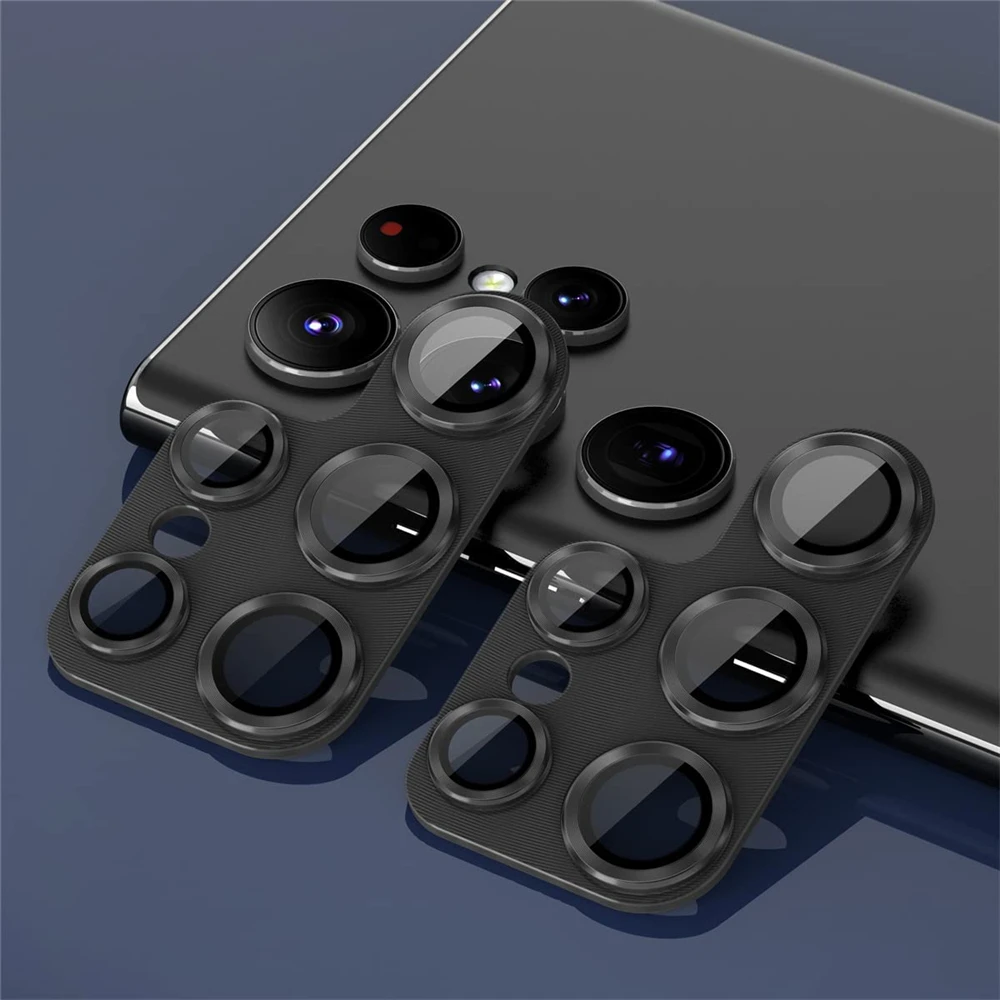 Luxury Aluminum Alloy Metal Camera Protector with Glass Lens Protective Film