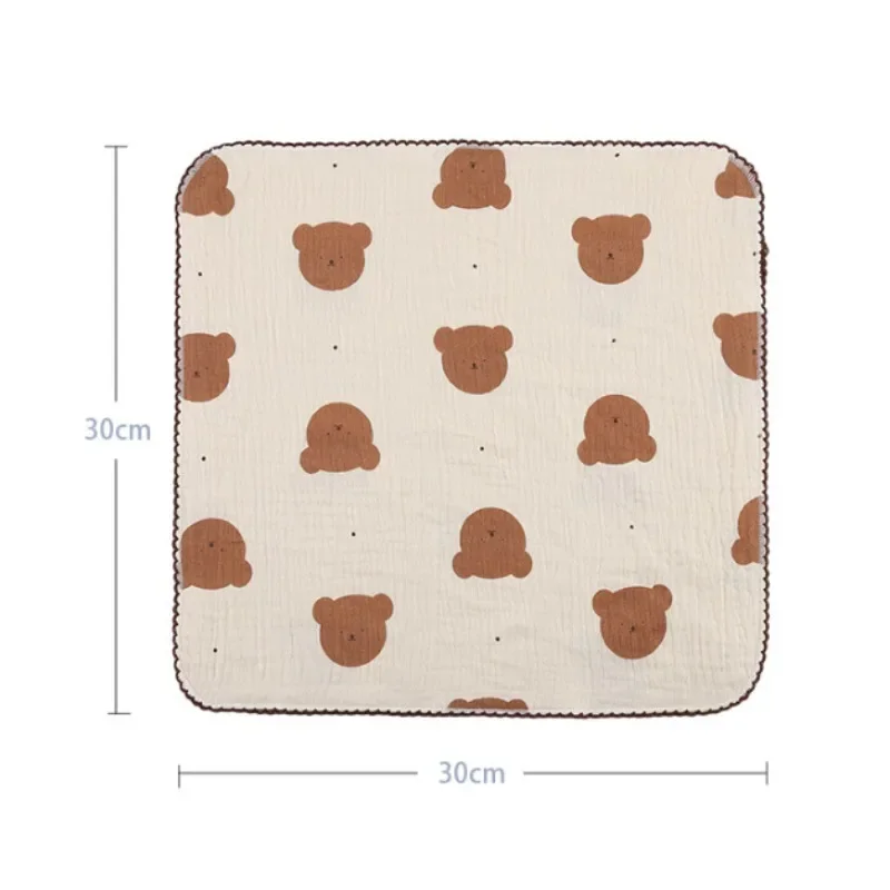 Cotton Baby Face Towel Newborn Baby Items 4 Layer Muslin Baby Bibs Handkerchief Soft Saliva Towel Triangle Feeding Burp Cloths 6