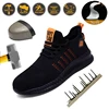 Work Safety Shoes Men's Safety Boots Anti-smash Work Shoes with Steel Toe Shoes Men Work Boots Anti-stab Safety Sneakers Male